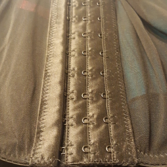 ☆Brand NEW☆Sexy Lace Push-Up Teal Blue & Black Bustier/G-String/Corset Set-Small - Picture 11 of 16